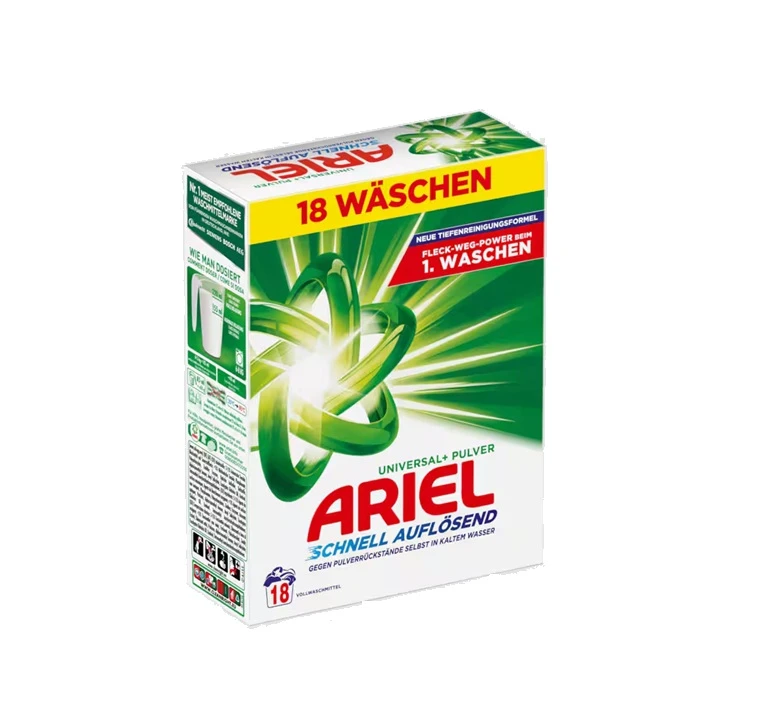 ARIEL DETERGENT RUFE 990GR UNIVERSAL+ 18SPALARI 